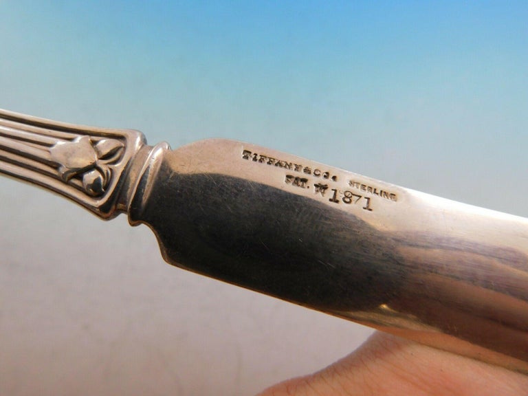Japanese by Tiffany and Co. Sterling Silver Fish Knife Flat AS Curved ...