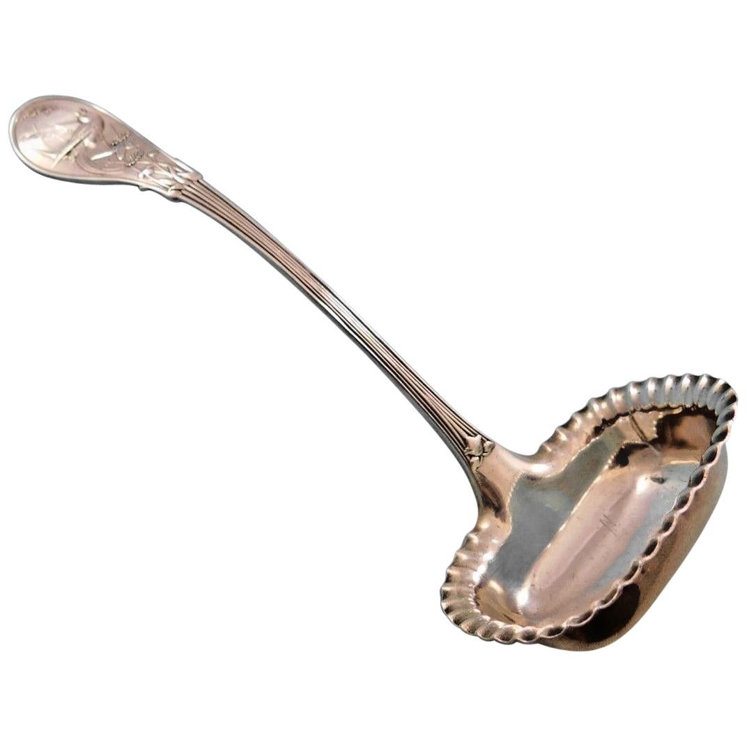 Japanese by Tiffany & Co. Sterling Silver Gravy Ladle Pie Crust Edge Server