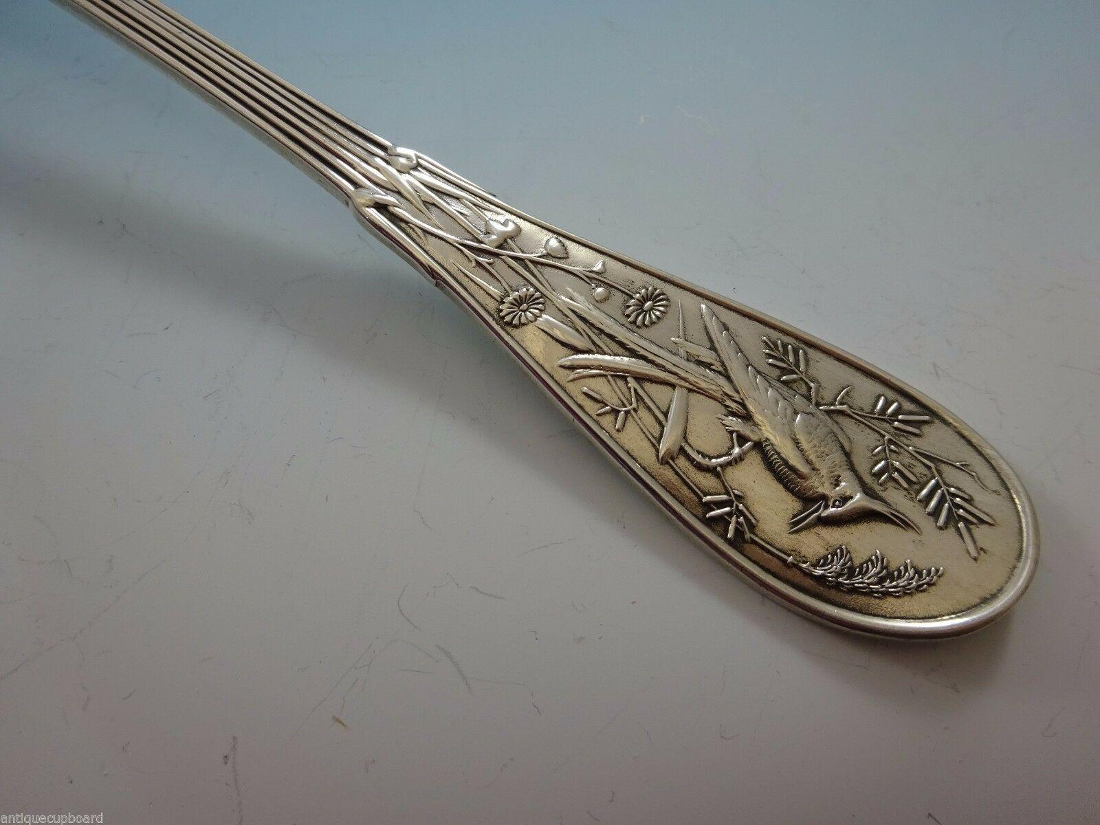 20th Century Japanese by Tiffany & Co. Sterling Silver Fish Server with Geometric Design