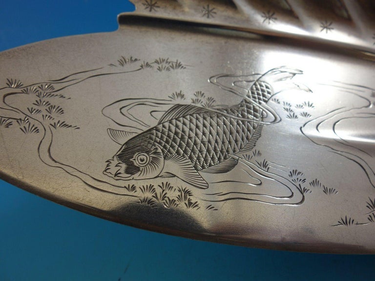 Japanese by Tiffany and Co. Sterling Silver Fish Serving Set Koi and ...