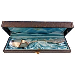 Japanisch von Tiffany & Co. Sterlingsilber Pap-Löffel in Originalverpackung