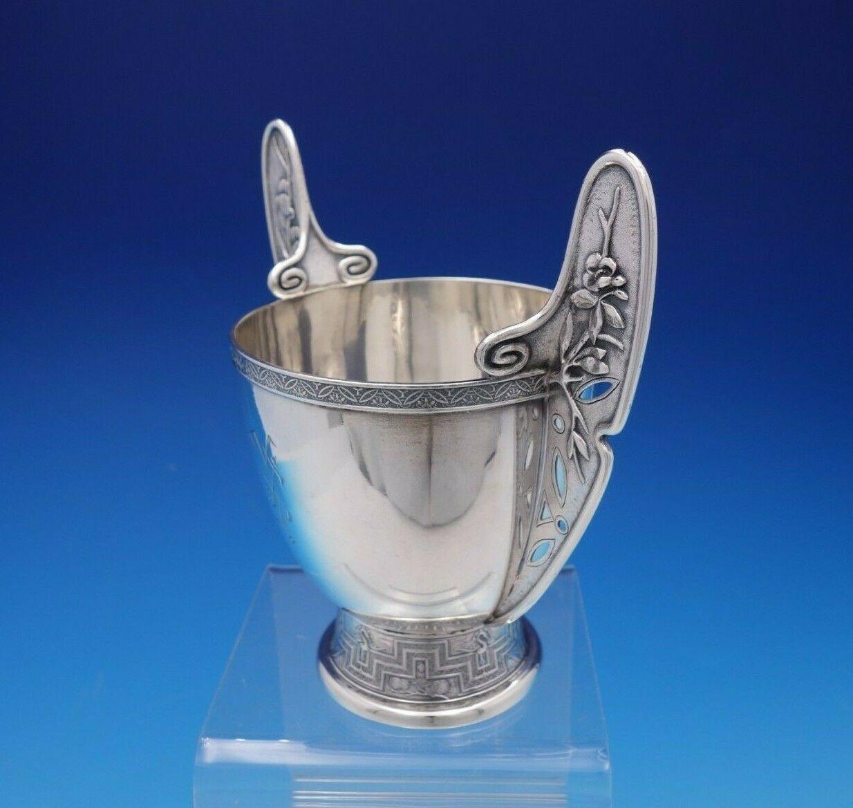 20th Century Japanese by Tiffany & Co Sterling Silver Sugar Bowl with Wings #3205M9248