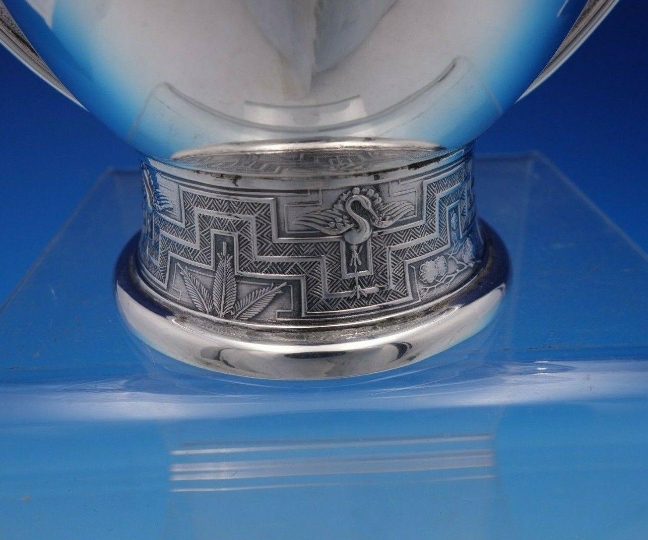 Japanese by Tiffany & Co Sterling Silver Sugar Bowl with Wings #3205M9248 5