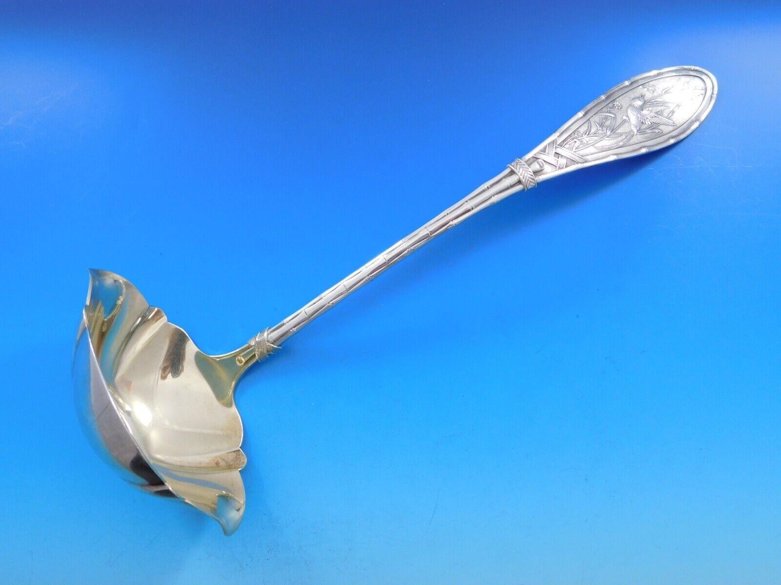 Japanese by Whiting Set di posate in argento Sterling 8 Servizio 53 pezzi Uccelli Estetici in vendita 9