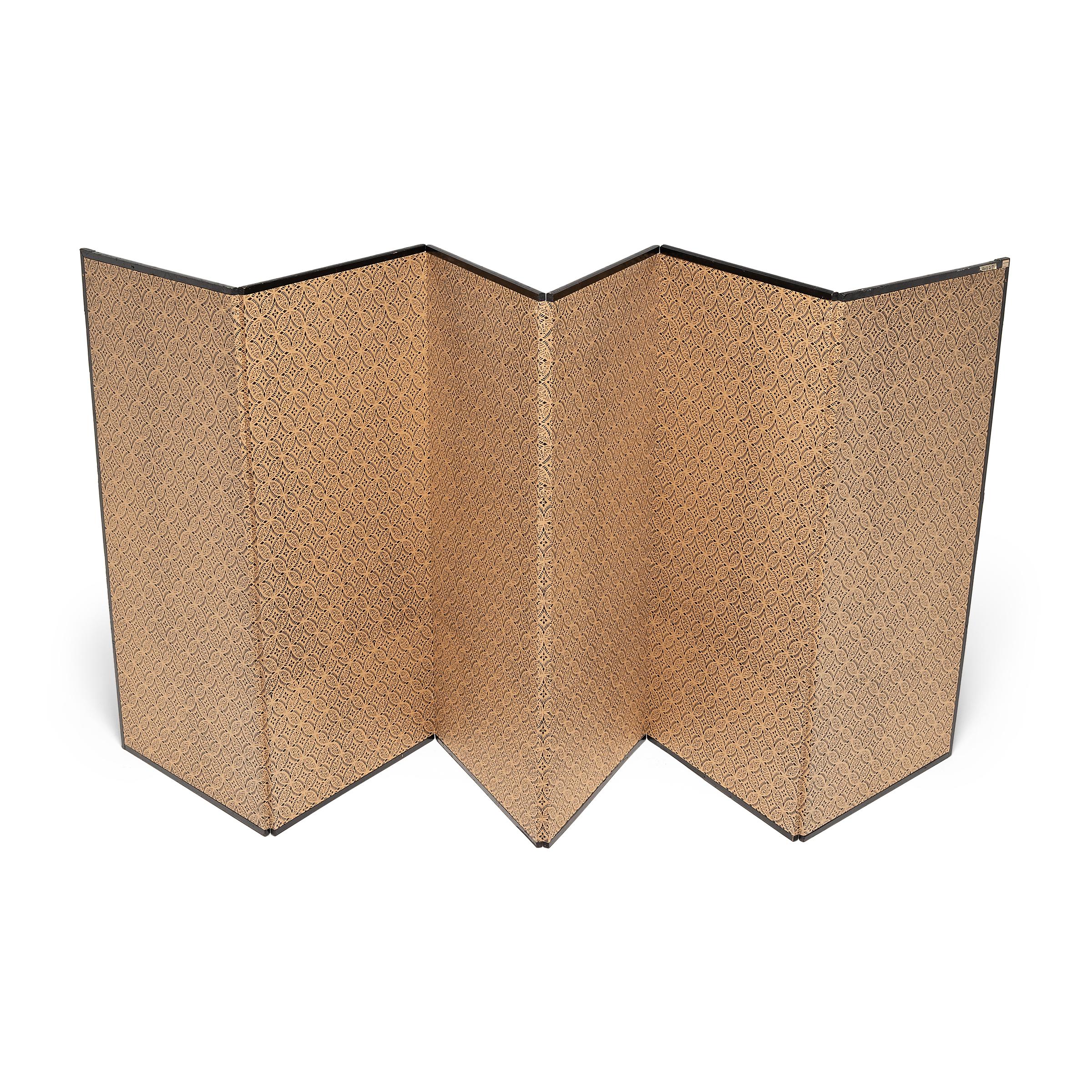 Japanese Byobu Screen with Silver Leaf Clouds, c. 1870 For Sale at 1stDibs