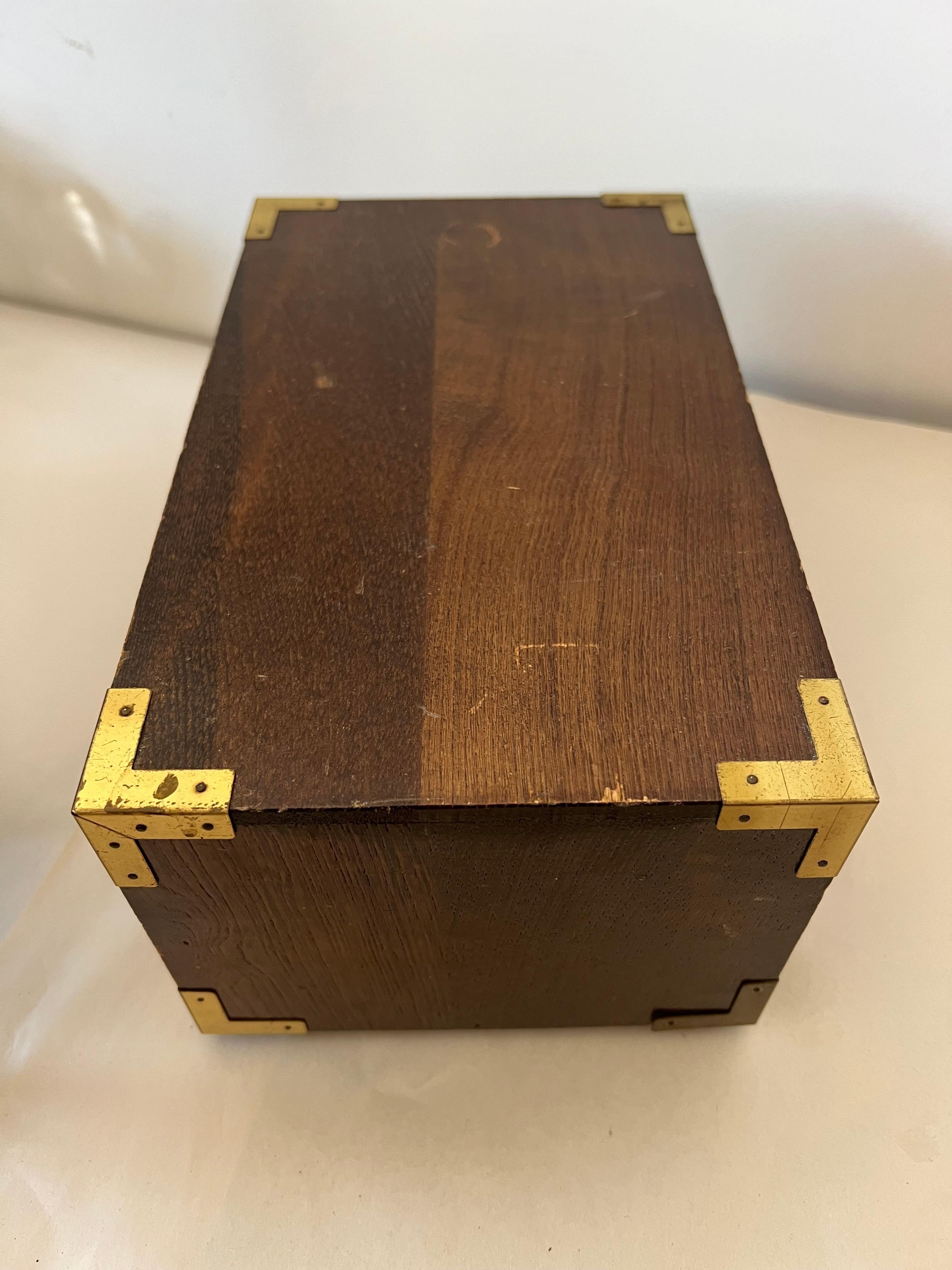 Japanese Campaign Style Miniature Chest Ca' 1960's For Sale 1