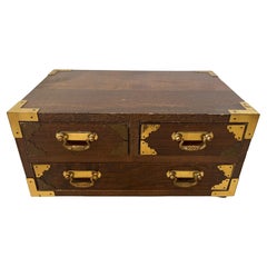 Japanese Campaign Style Miniature Chest Ca' 1960's