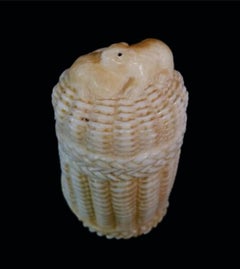 Japanese Carved Bone Pillbox Inro