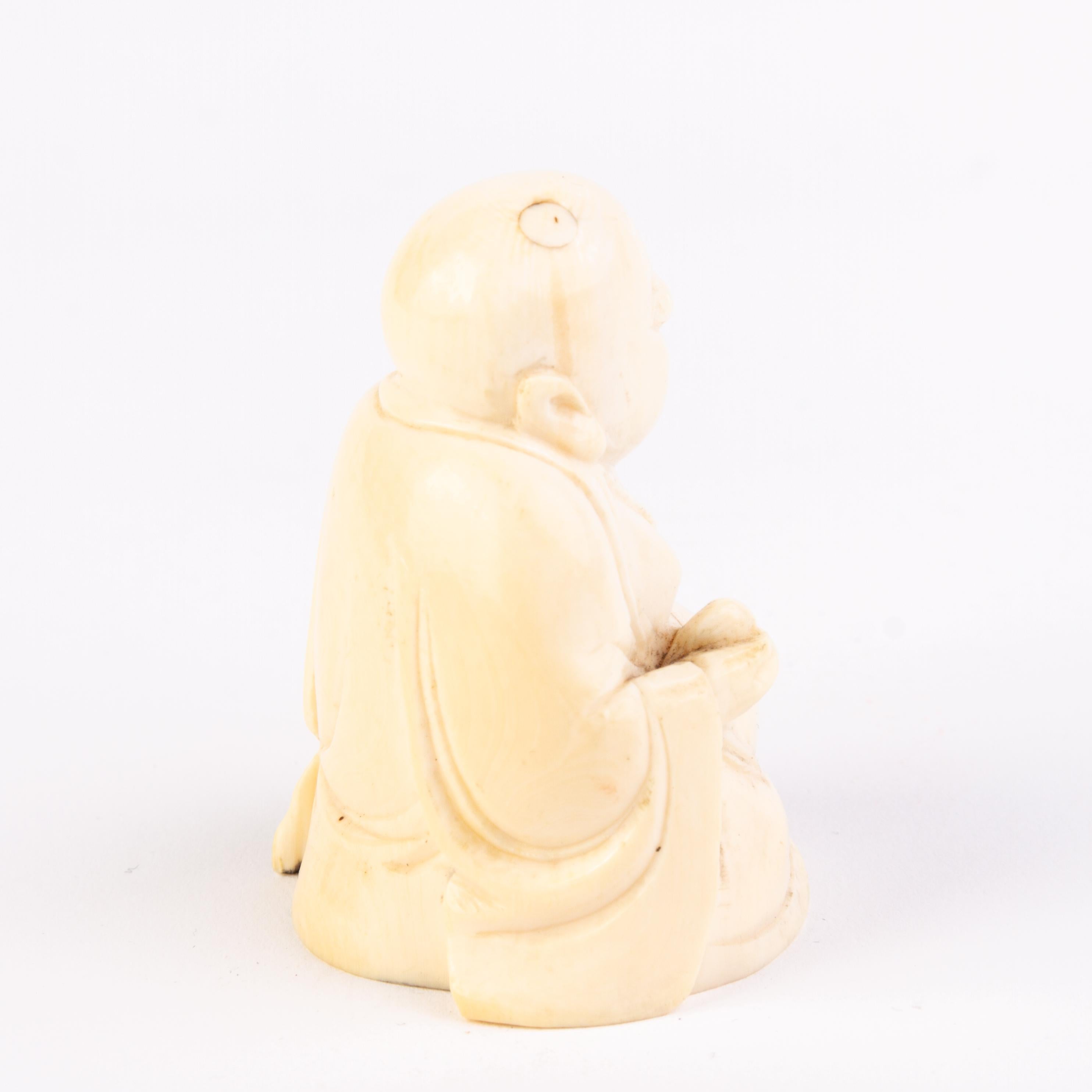 In good condition
From a private collection
Free international shipping
Japanese Carved Buddha Okimono Figure Meiji