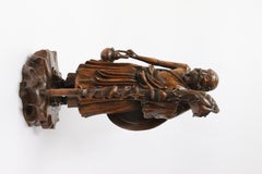 Japanese Carved Hard Wood Okimono Circa 1880