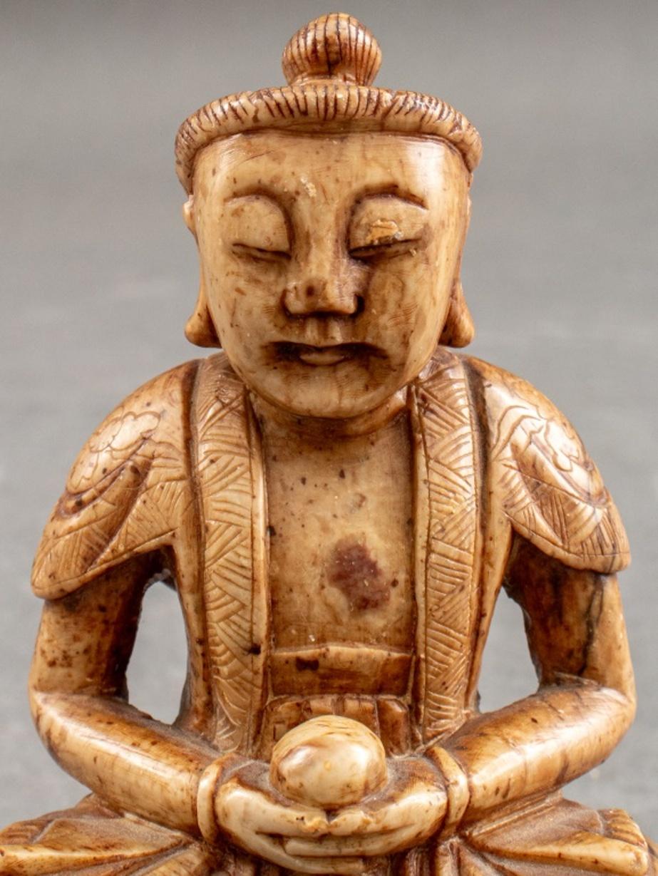Japanese Carved Jade Buddha Sculpture 2