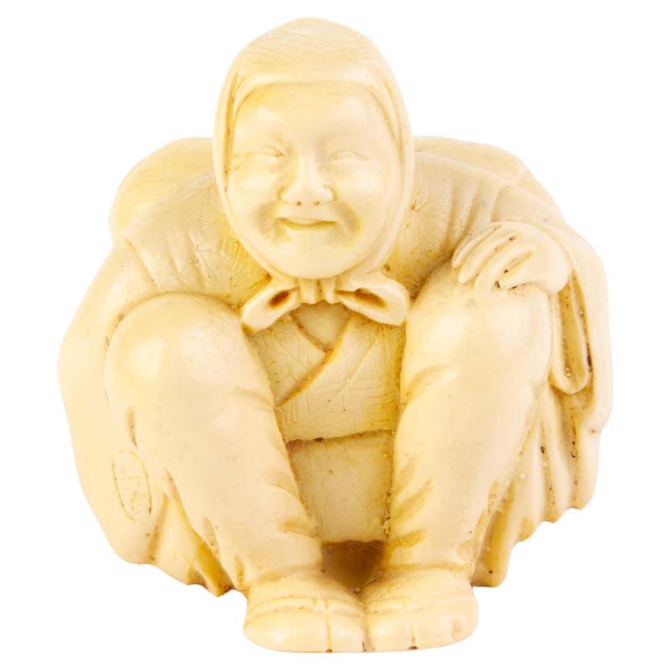 Netsukes - 296 For Sale on 1stDibs | antique netsuke for sale, netsuke ...