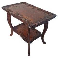 Japanese Carved Side Table from Liberty & Co