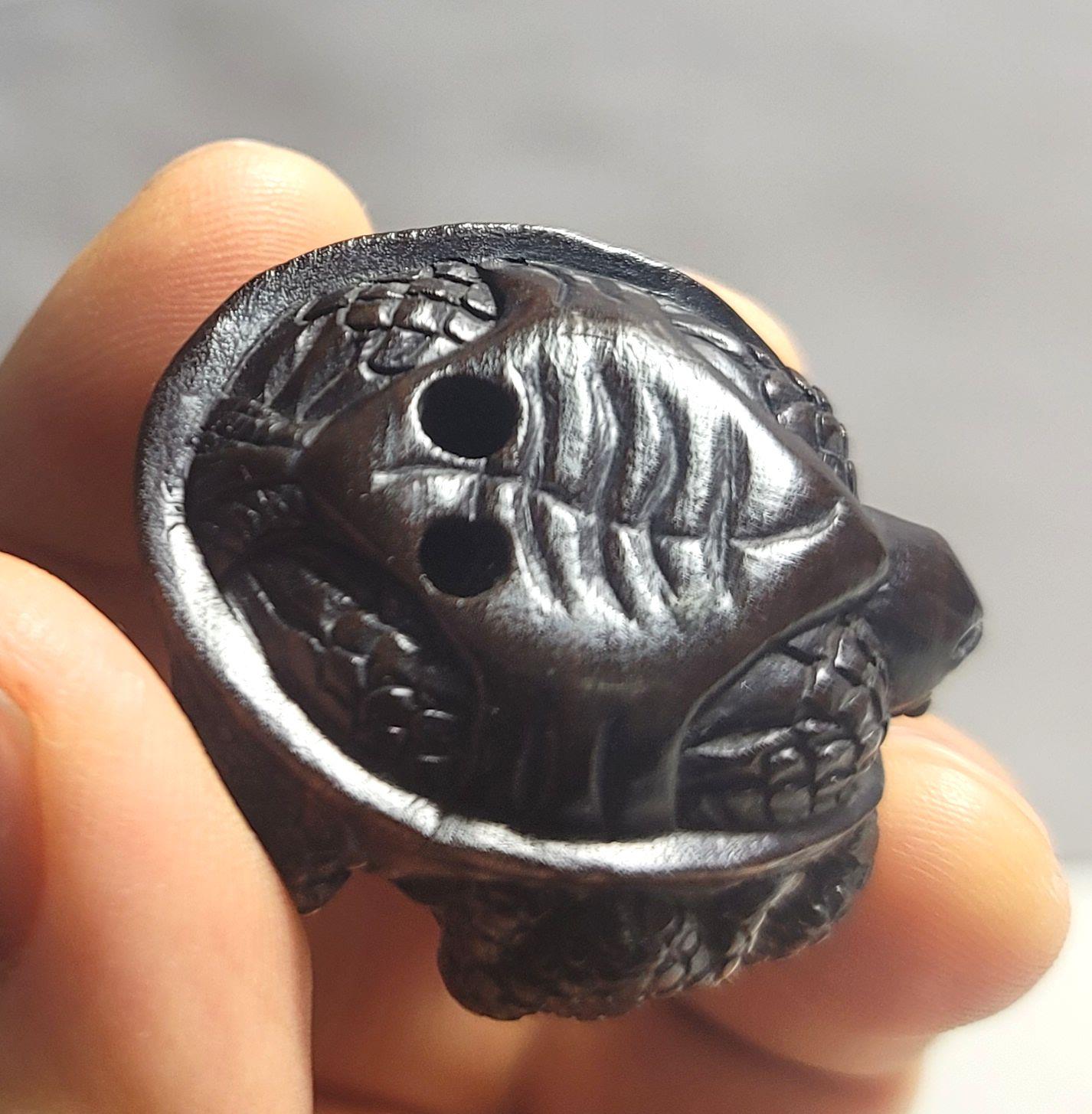Japanese Carved Wood Netsuke 
