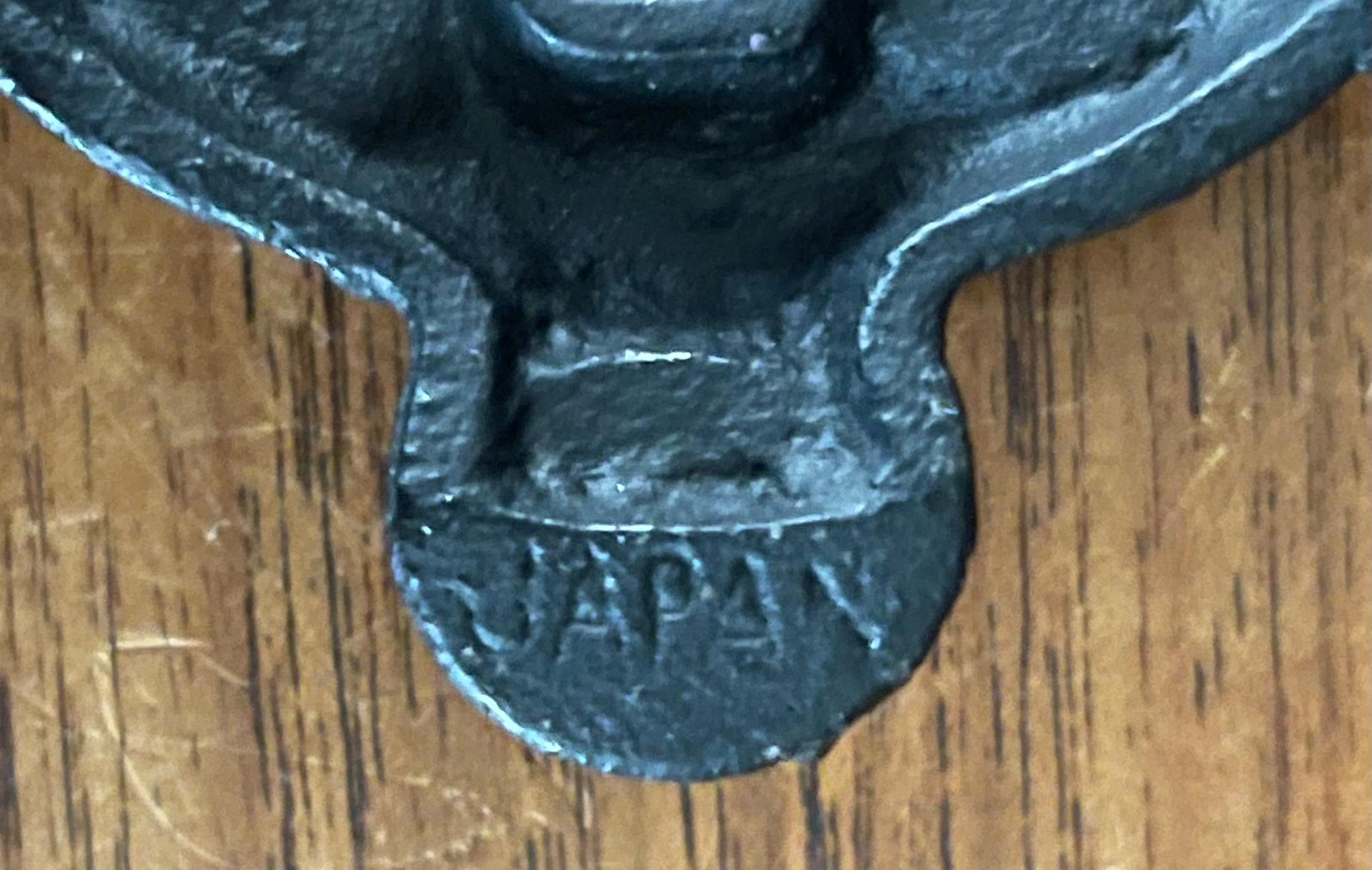 Japanese Cast Iron Candleholder in the Style of Jens Quistgaard for Dansk For Sale 2