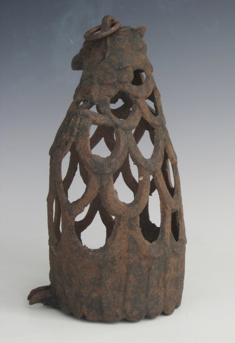 Japanese Cast Iron Eagle Tea House Garden Lantern For Sale at 1stDibs