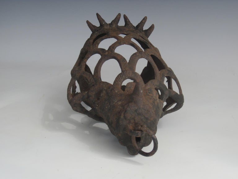 Japanese Cast Iron Eagle Tea House Garden Lantern For Sale at 1stDibs