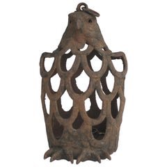 Japanese Cast Iron Eagle Tea House Garden Lantern