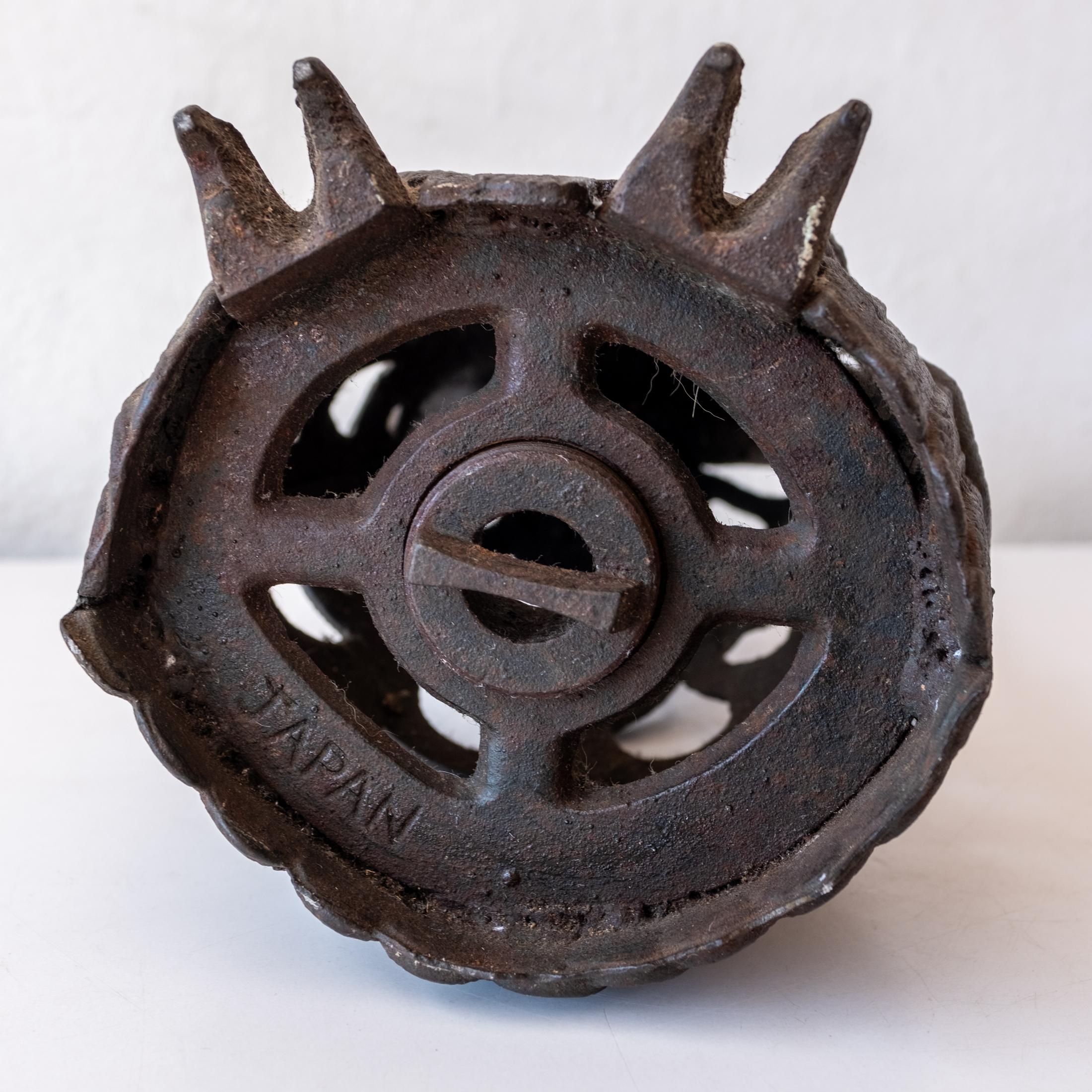 Japanese Cast Iron Nambu Owl Hanging Lantern 1960s 7