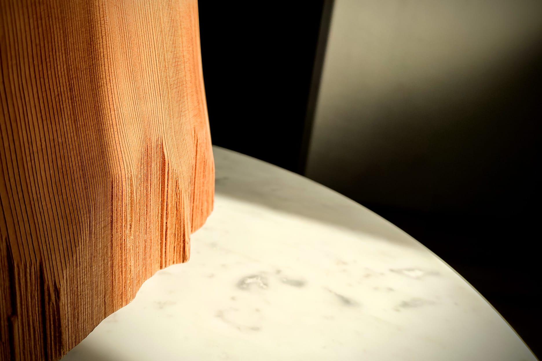 Japanese Cedar Wood Box with Arita Porcelain Vase 'Hope' by Mario Trimarchi 3