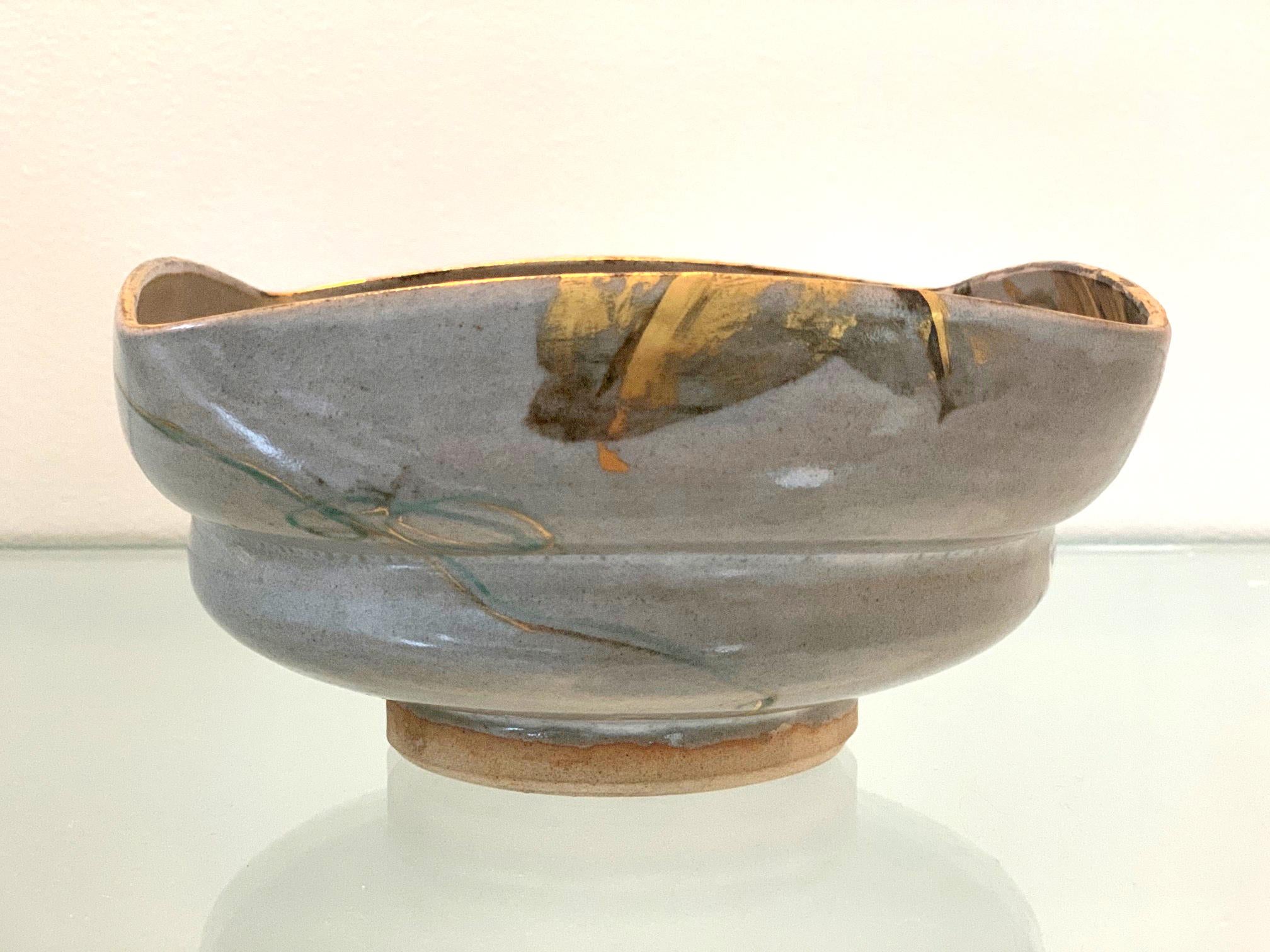 Japanese Ceramic Bowl Makuzu Kozan Utusushi Kenzan For Sale 2