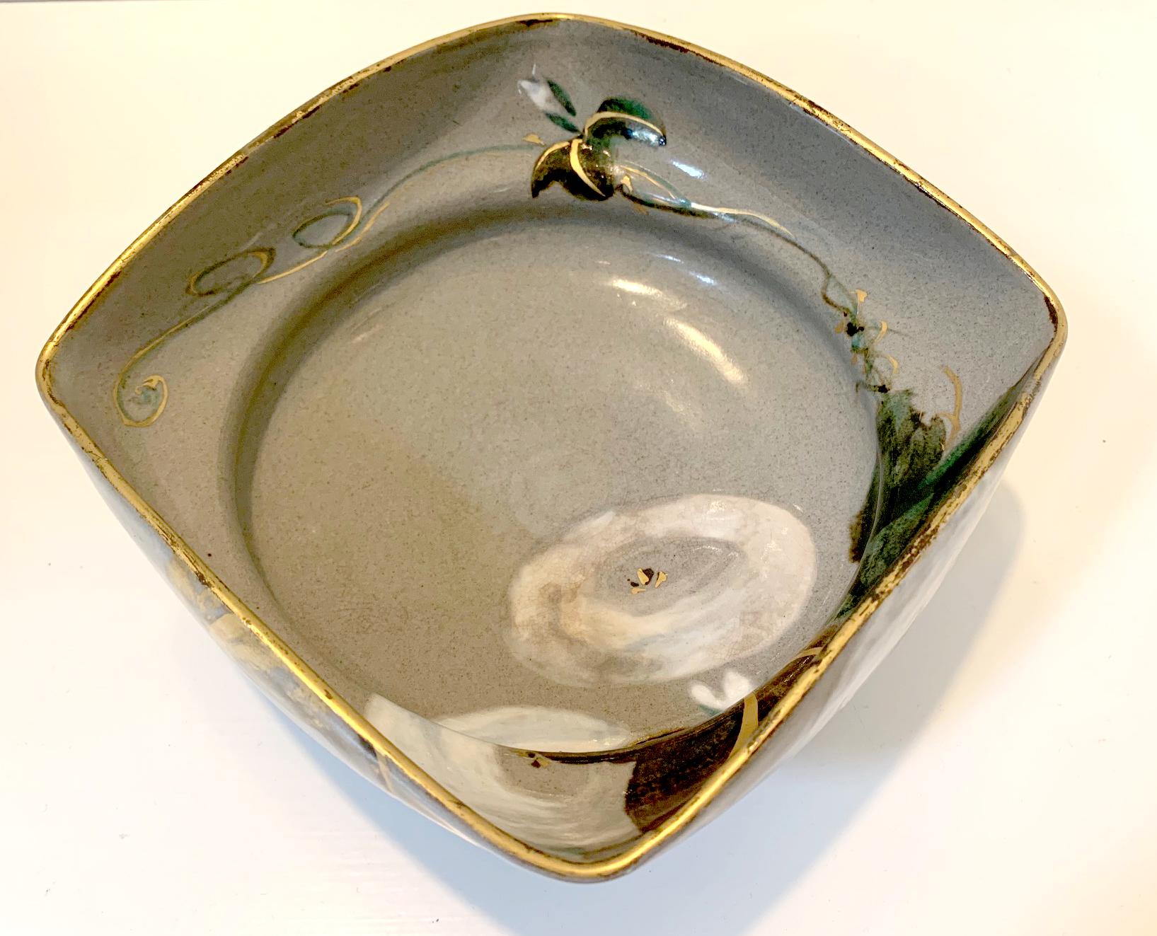 Japanese Ceramic Bowl Makuzu Kozan Utusushi Kenzan For Sale 4