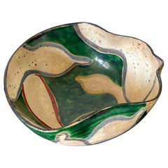 Japanese Ceramic Bowl Meiji Period Style of Ogata Kenzan