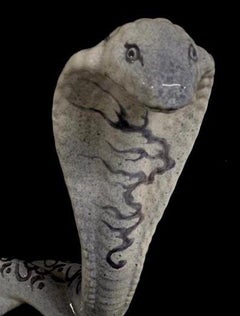 Japanese Ceramic Cobra, Italian Artist 2010s