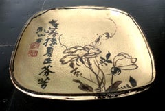 Japanese Ceramic Dish Meiji Ogata Kenzan