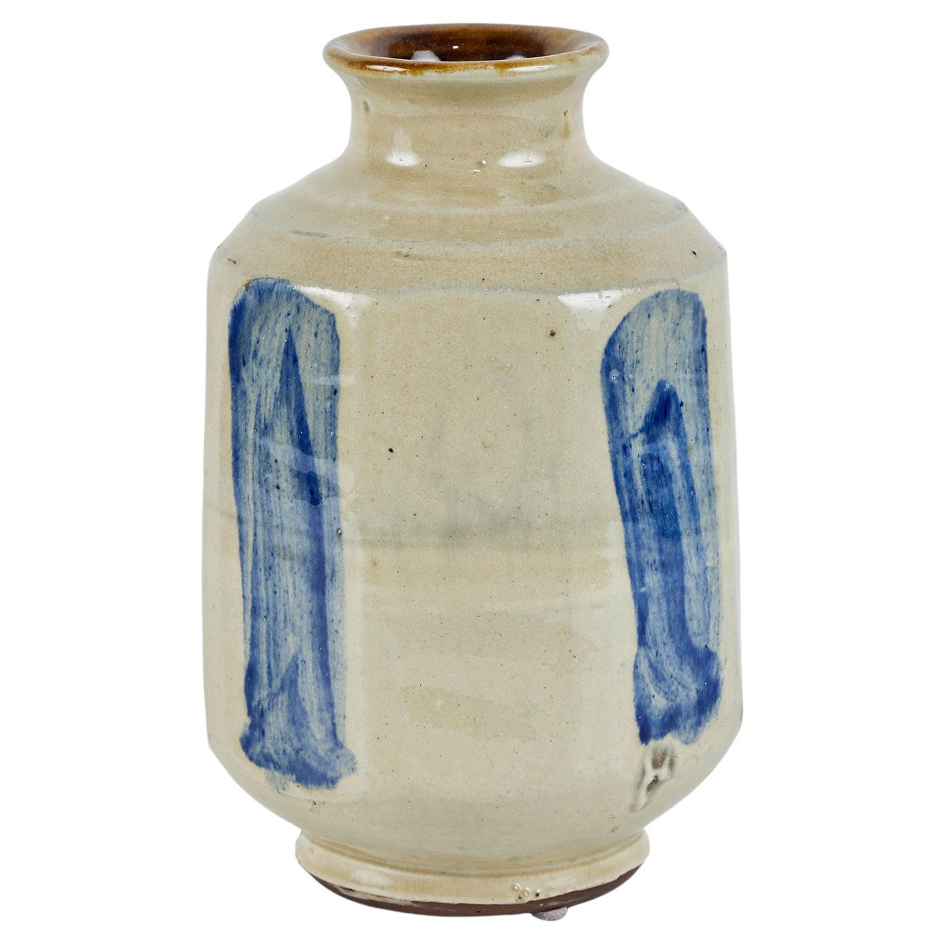 Japanese Ceramic Glazed Vase For Sale