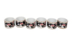 Japanese Ceramic Napkin Rings - Set of 6