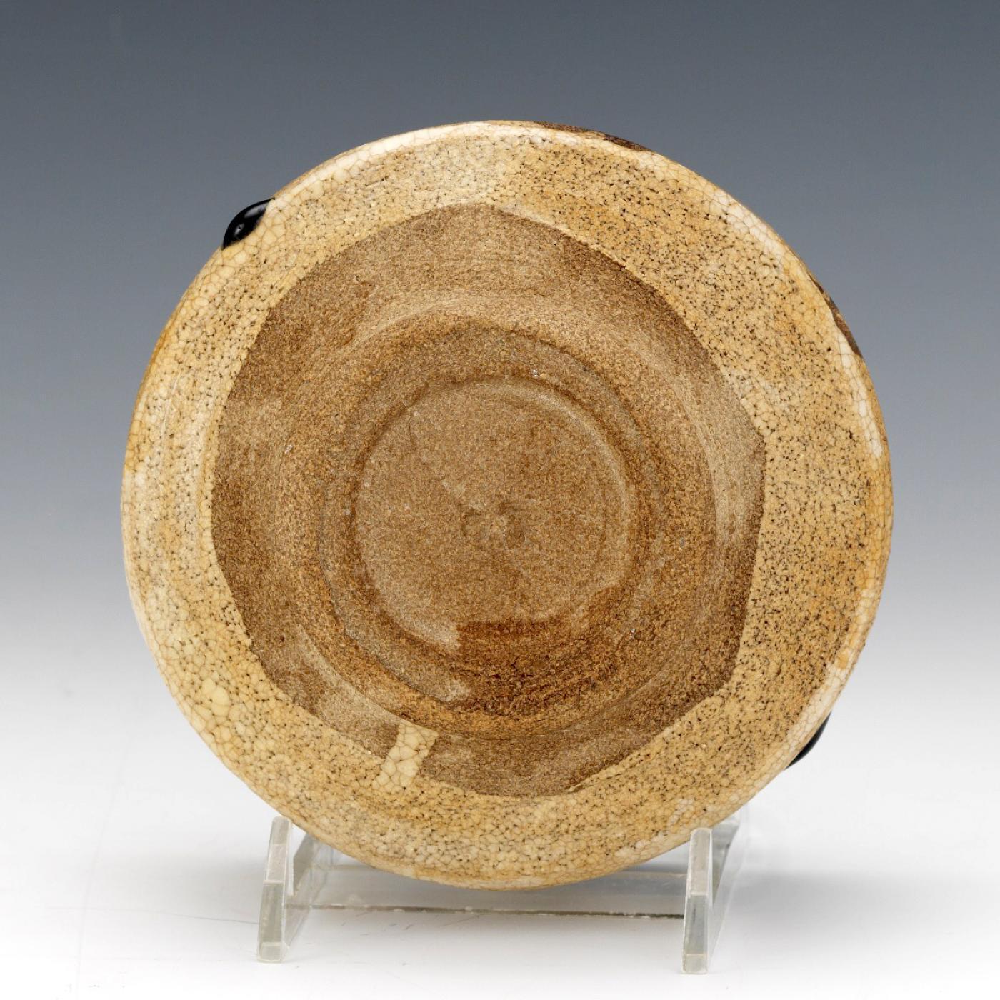 20th Century Japanese Ceramic Oribe Tea Bowl Chawan