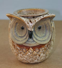 Japanese Ceramic Owl Night Light/ Lamp
