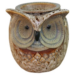 Japanese Ceramic Owl Night Light/ Lamp