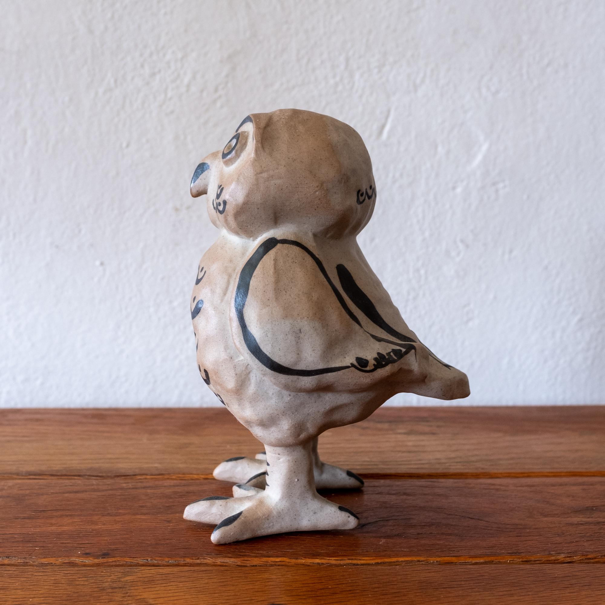 owl ceramic sculpture