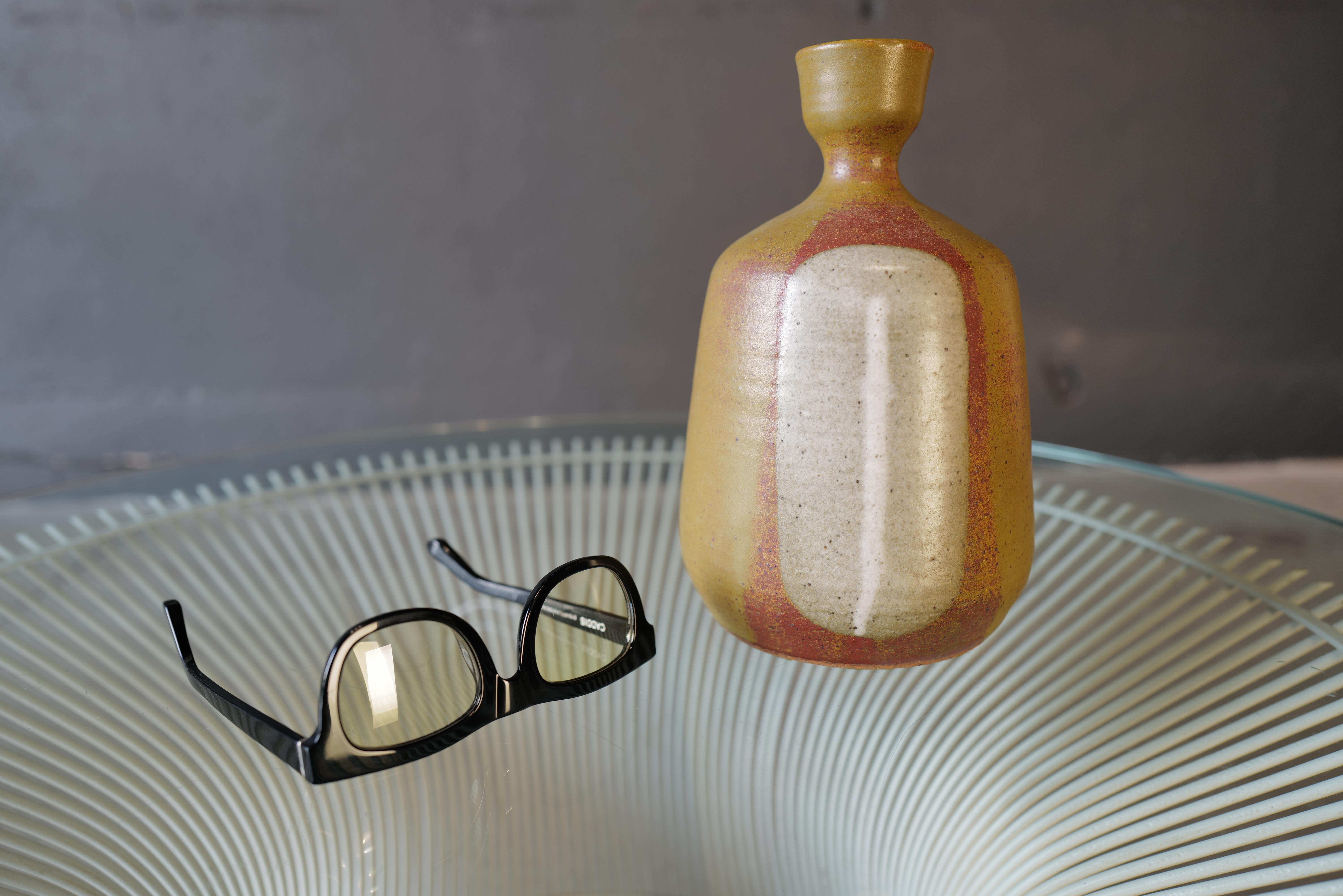 Japanese Ceramic Pottery Vase For Sale 5