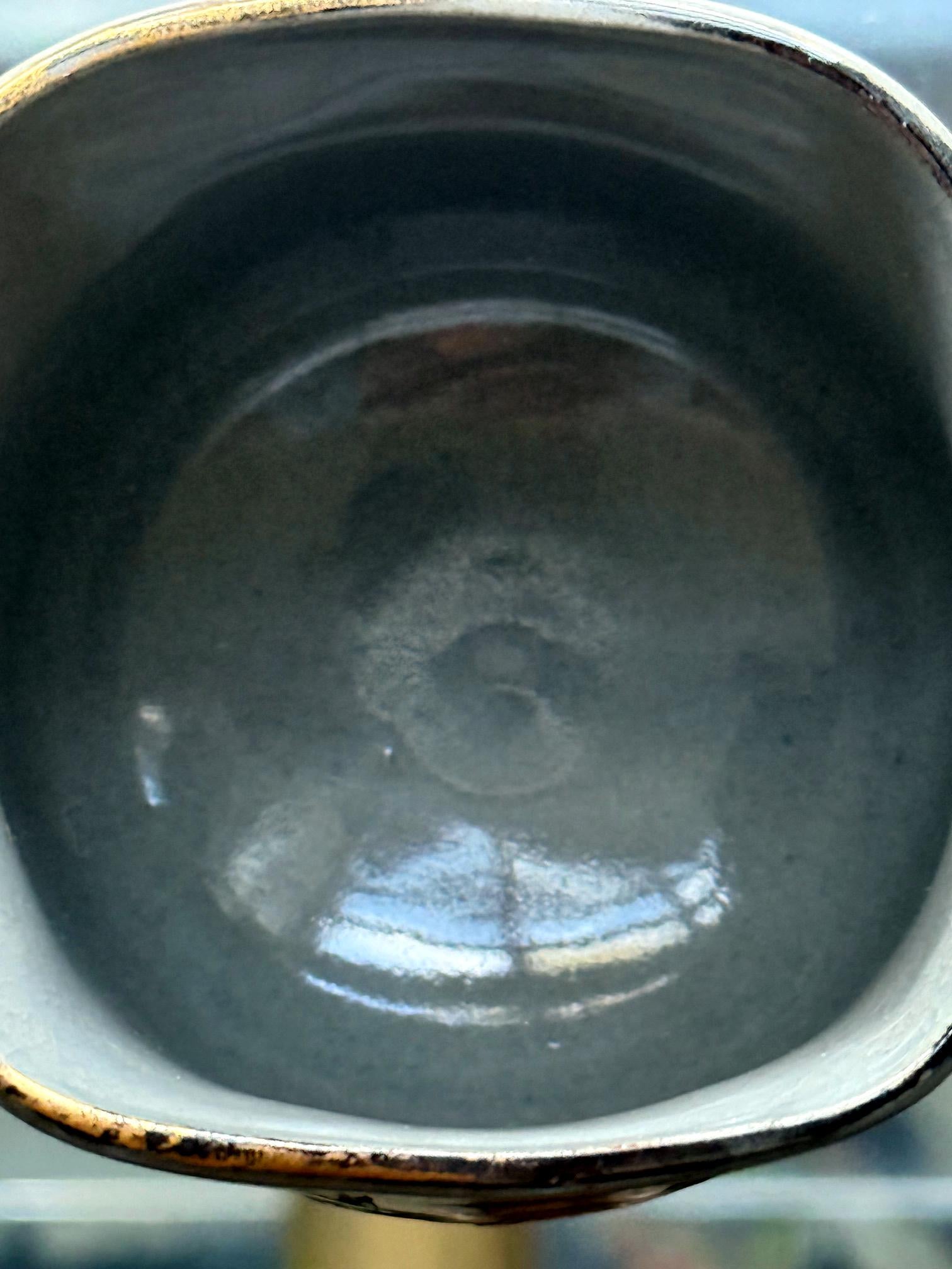 Japanese Ceramic Teacup by Makuzu Kozan Meiji Period im Angebot 3