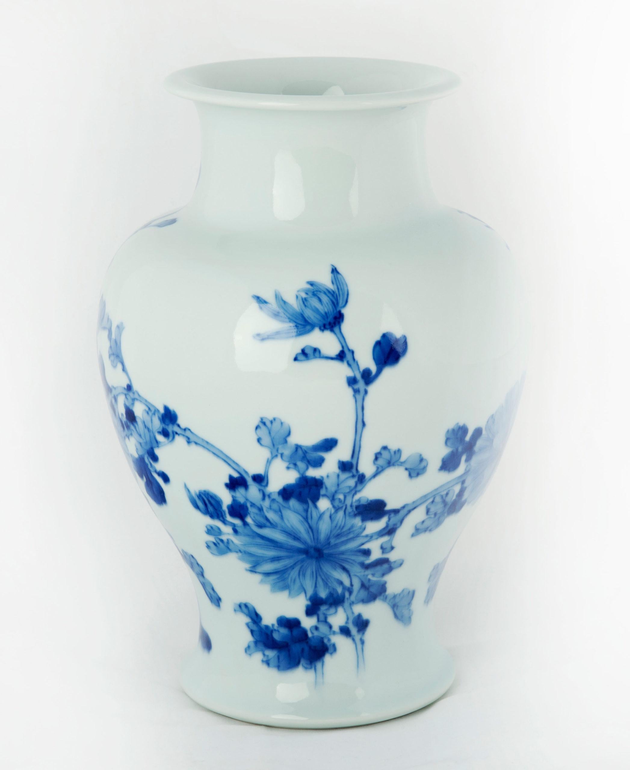 Meiji Japanese Ceramic Vase by Makuzu Kozan For Sale