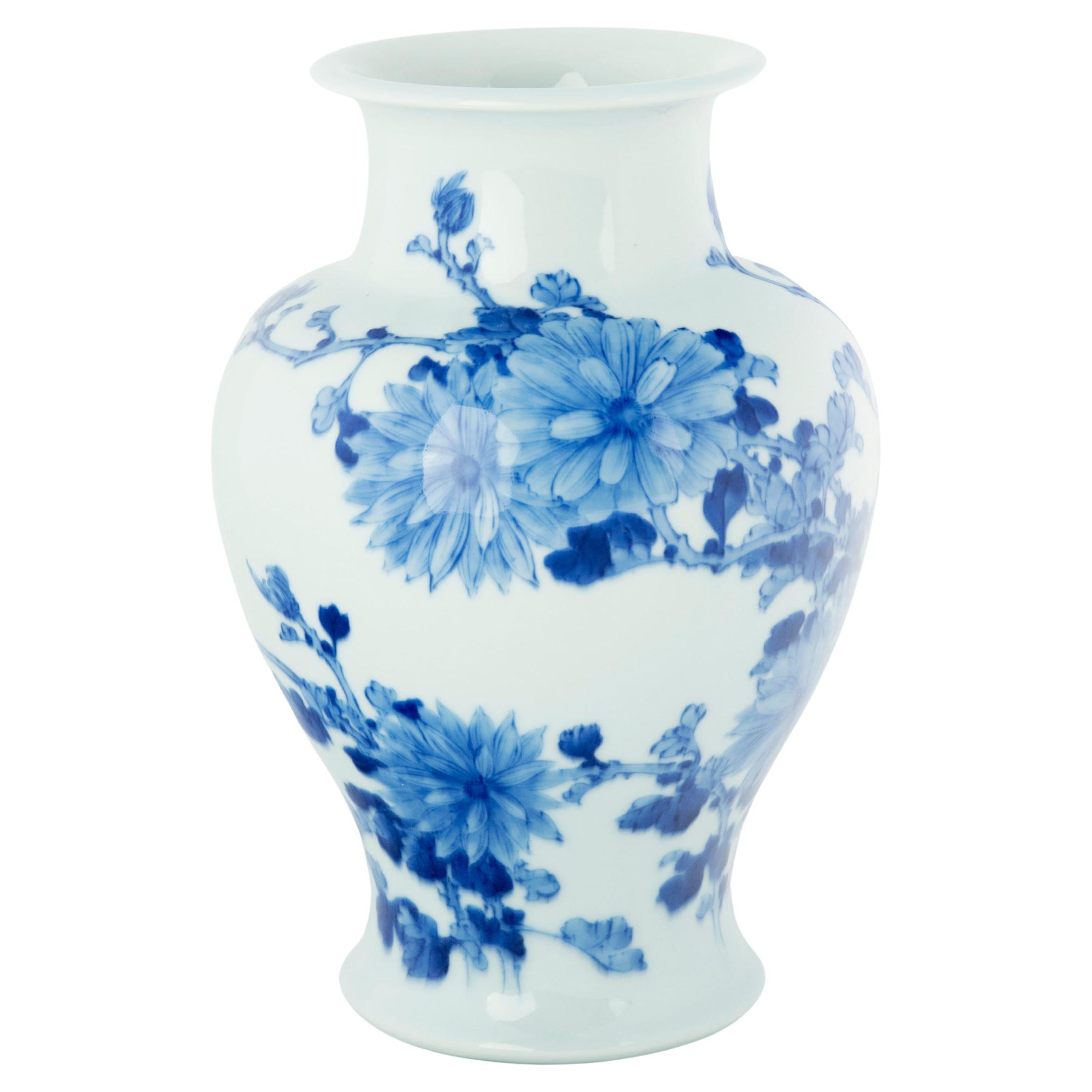 Japanese Ceramic Vase by Makuzu Kozan