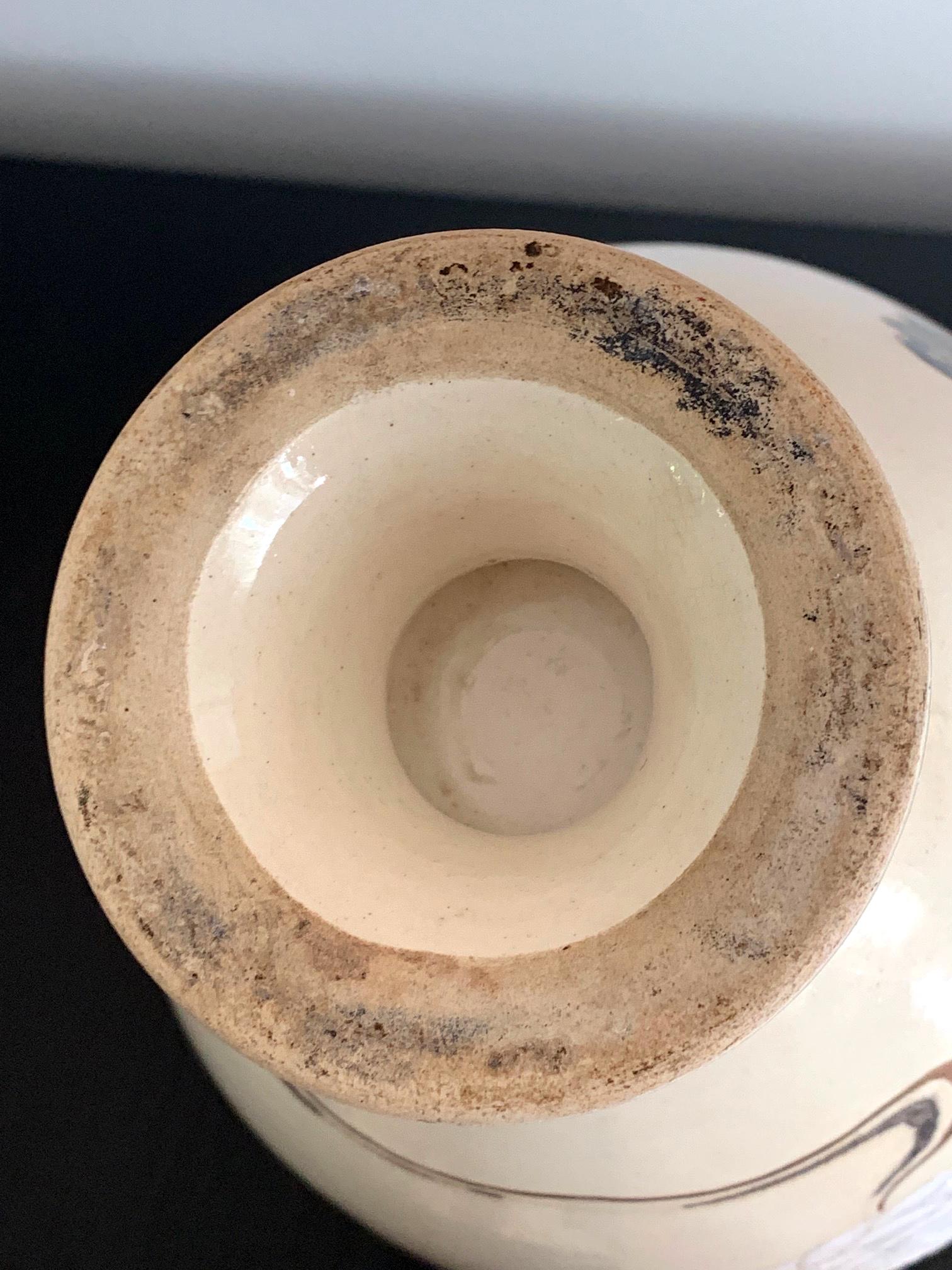 Japanese Satsuma Kyoto Ware Ceramic Vase Meiji Period 3