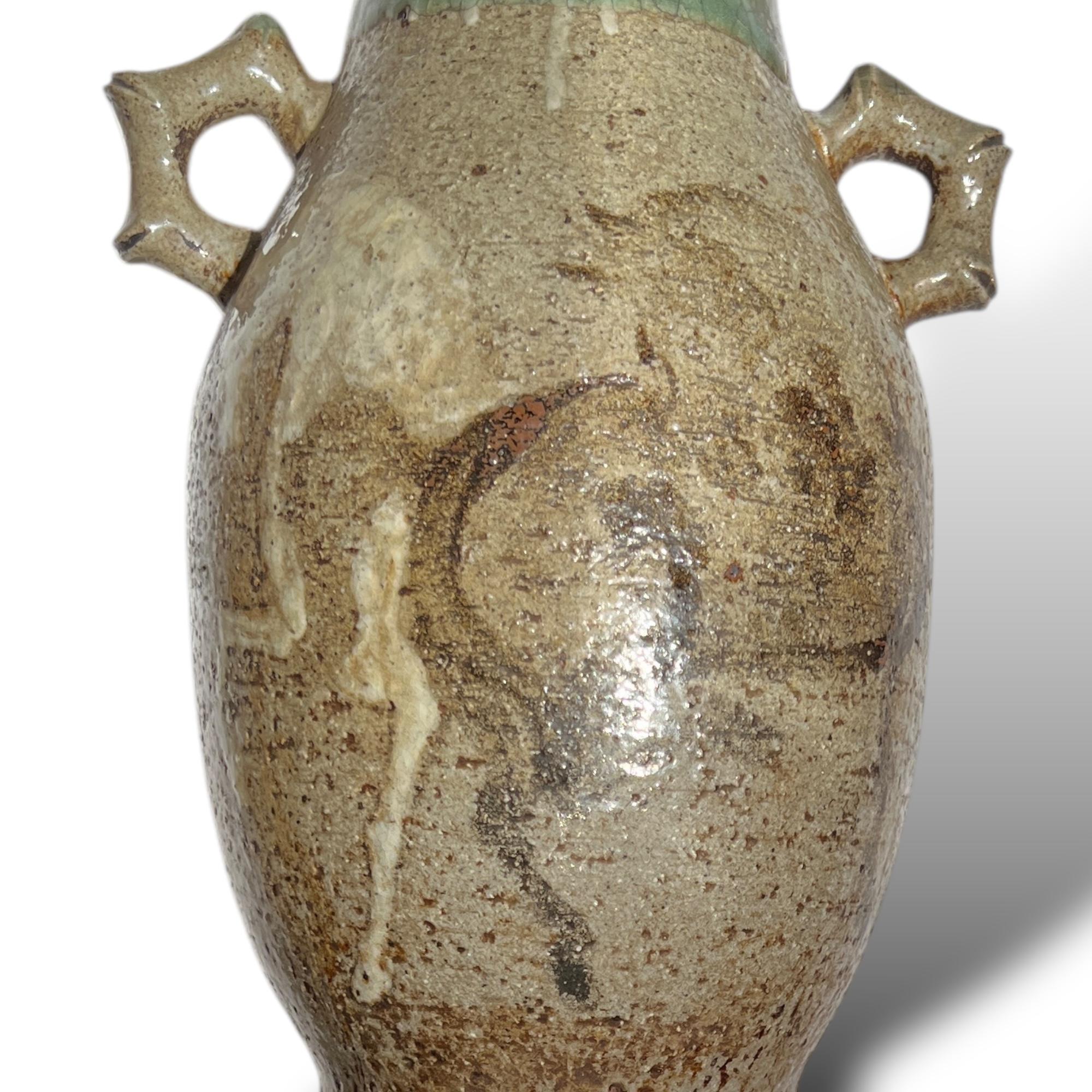 Vaso in ceramica giapponese con cavalli, Somayaki, Giappone, 1830 circa in vendita 1