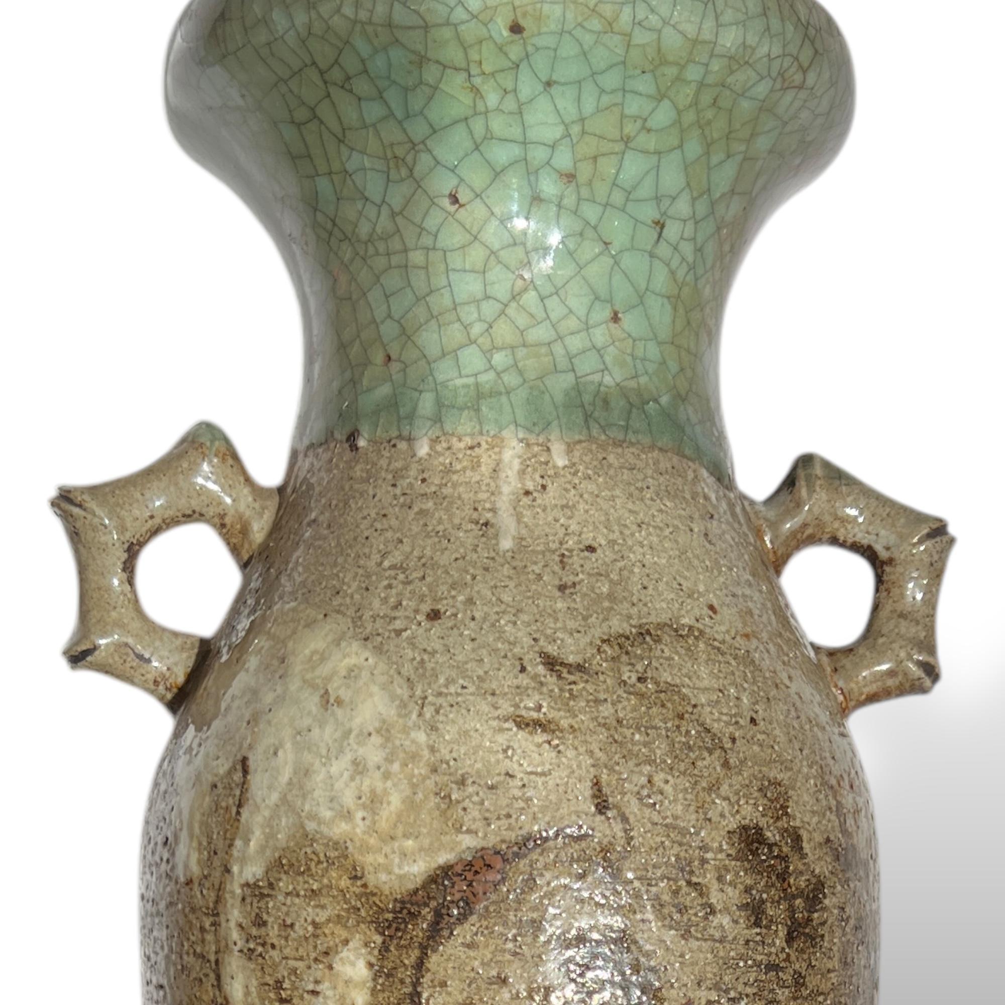 Vaso in ceramica giapponese con cavalli, Somayaki, Giappone, 1830 circa in vendita 2