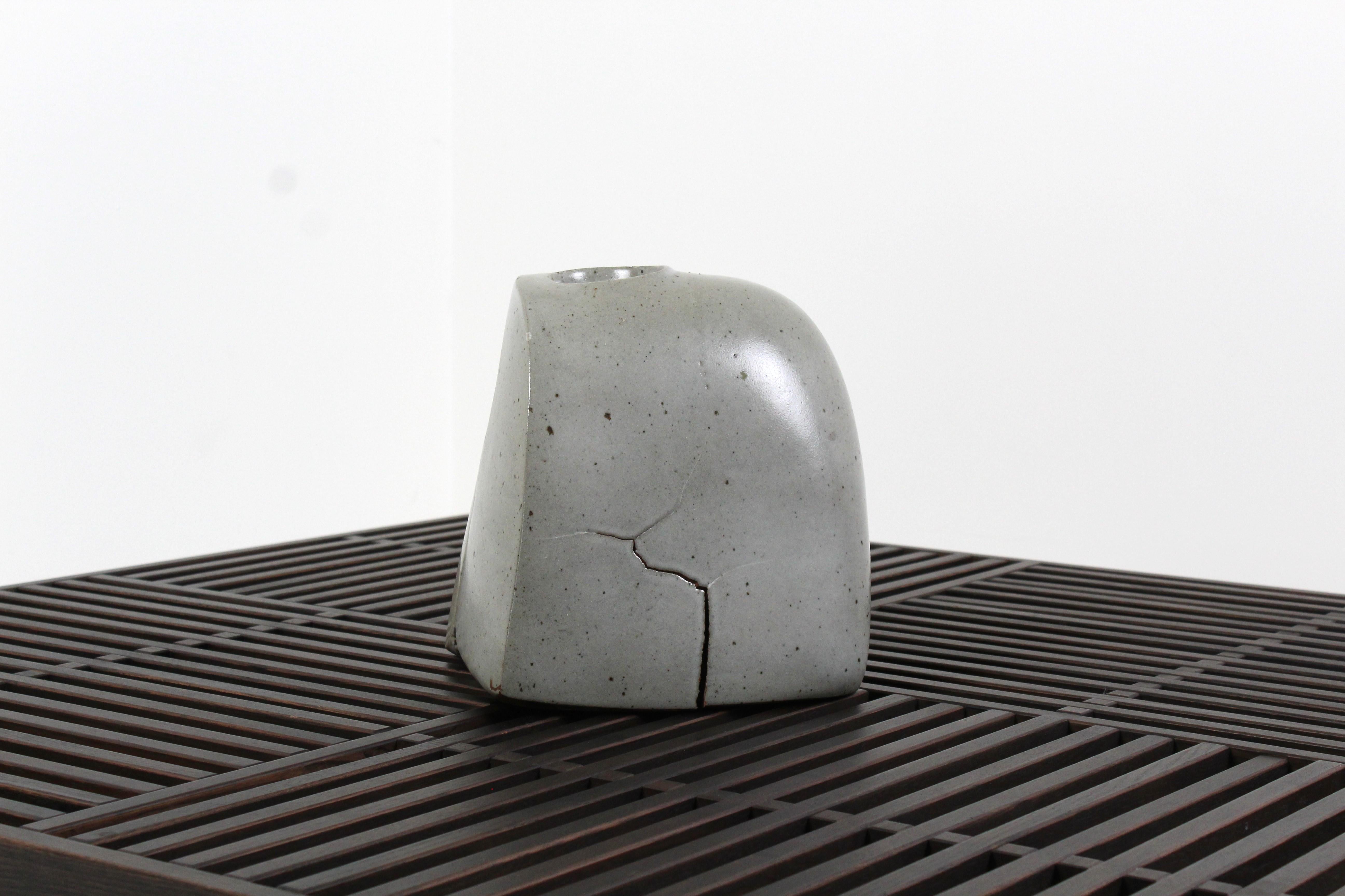 Opere d'arte in ceramica giapponese degli anni '80 in stile wabi sabi