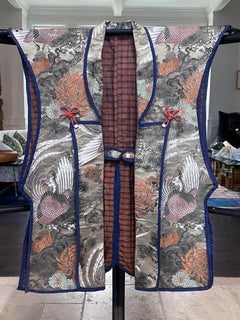 Japanese Ceremonial Brocade Jinbaori Vest Jacket