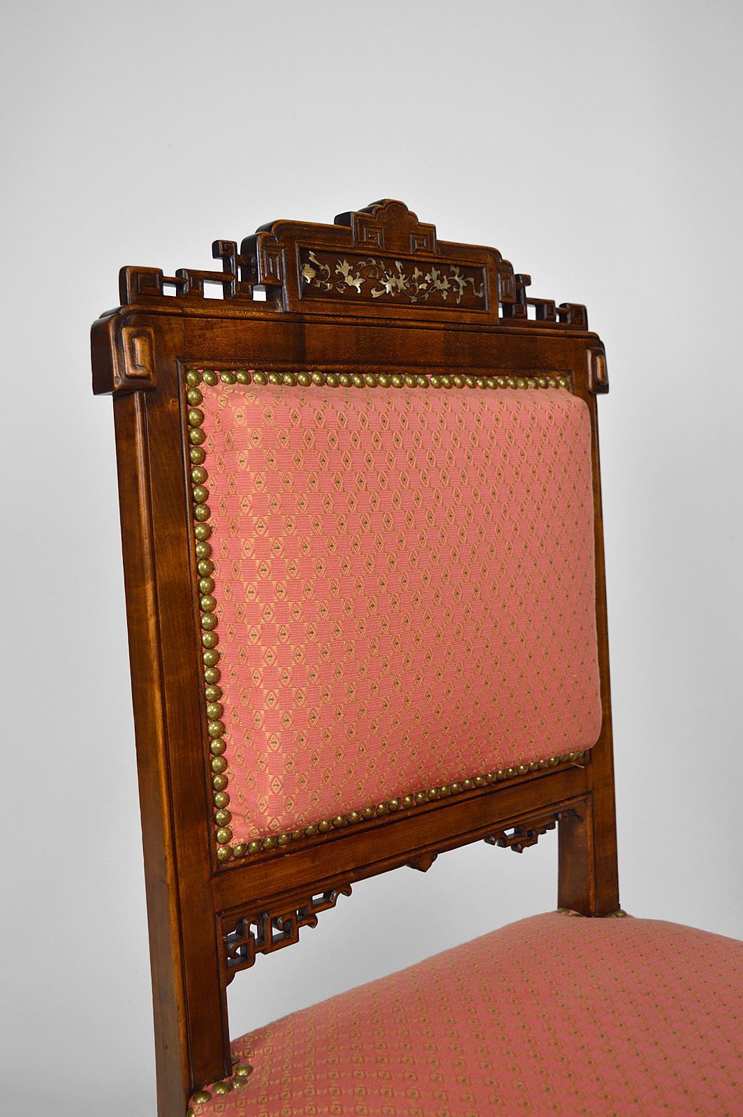 Japanische Stühle, Gabriel Viardot zugeschrieben, Frankreich, um 1880, 4er-Set im Angebot 5