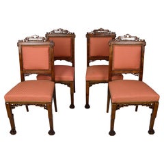 Antique Japanese Chairs attributed to Gabriel Viardot, France, circa 1880, set of 4
