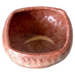 Japanese Ceramic Bowl with Crescent Mark by Kodai-ji Kiln Meiji Period Ex-Musuem