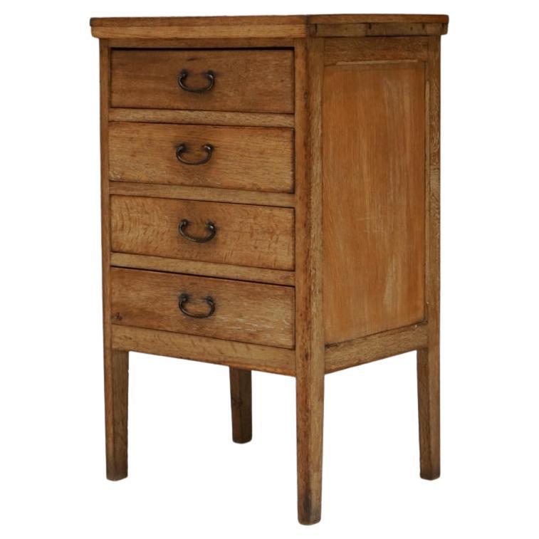 Coffre ancien japonais en Oak Nara, années 1950-1960 - Japandi Wabi-Sabi