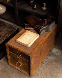 Japanese Chest with Rattan Top Detailing