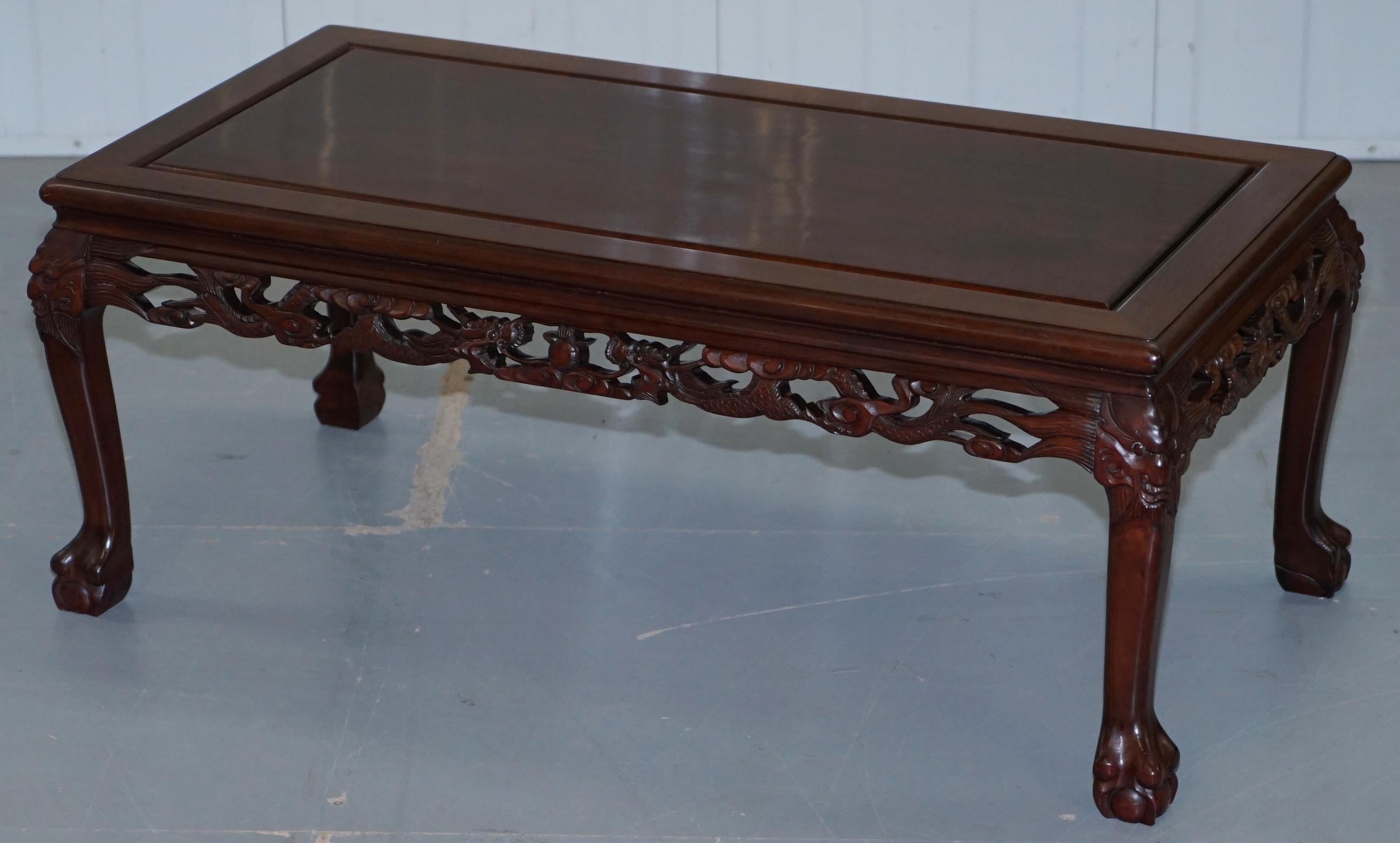 hand carved japanese coffee table